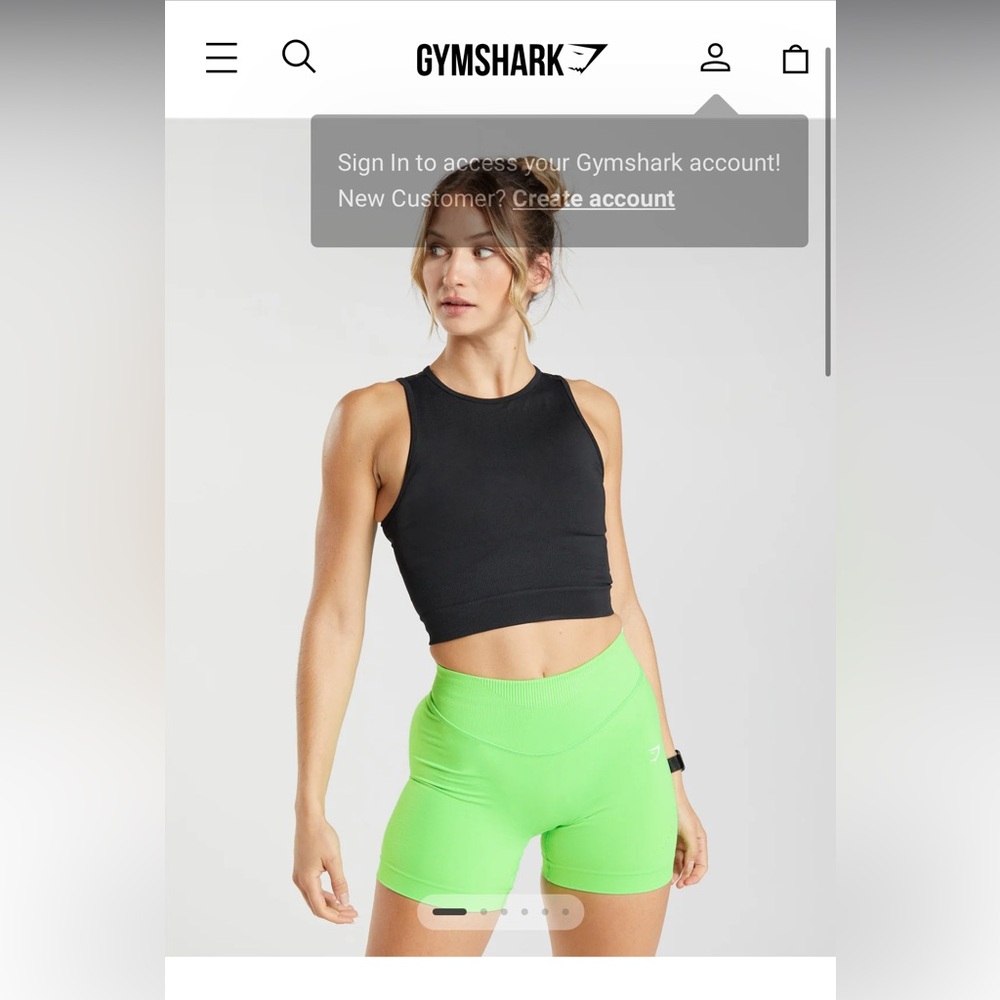 Gymshark Sweat Seamless Midi Tank in Black